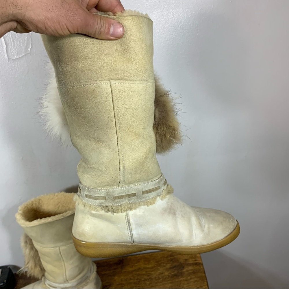 Vintage winter fur boots - Picture 5 of 13